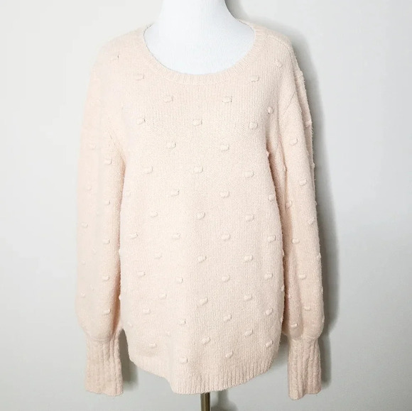 NWT Rachel Parcell Pink Bobble Stitch Sweater XXL - Picture 1 of 6